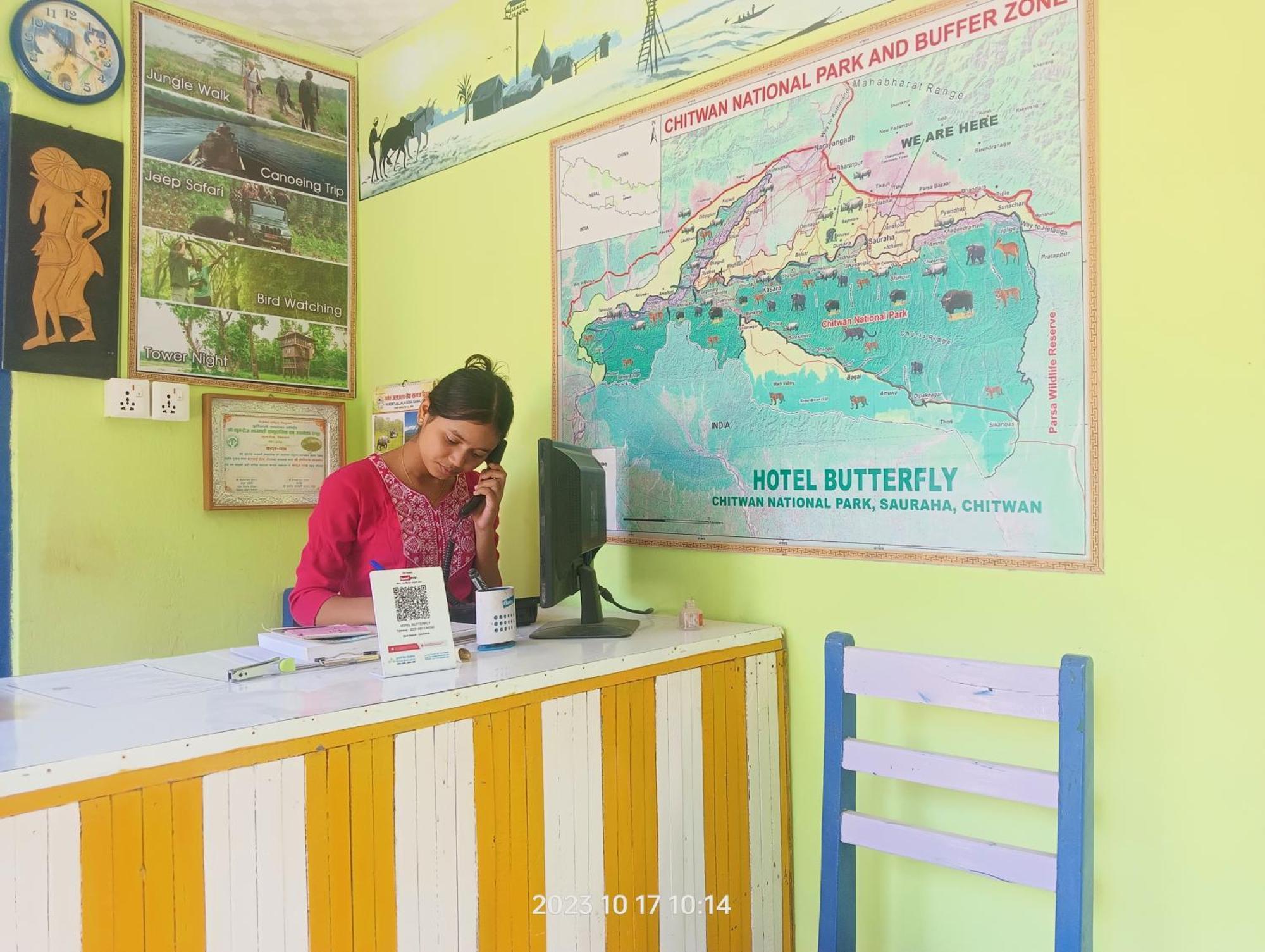 Hotel Butterfly - Peaceful Garden For Nature Lovers Sauraha Luaran gambar
